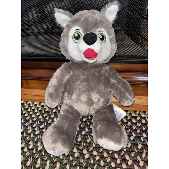 Build a Bear 16" Plush Gray WILEY‎ the WOLF from Great Wolf Lodge - Picture 1 of 5